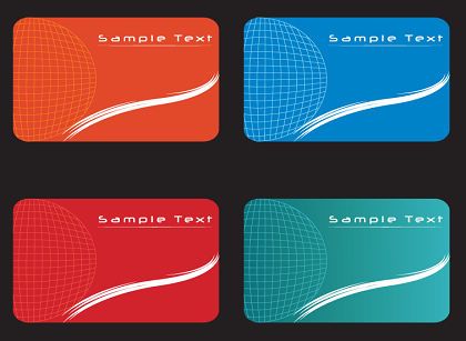 free vector A Series of Practical Card Templates